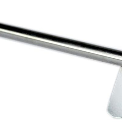 Asta di agitazione Tipo 2 in acciaio 316L con pala fissa, lunghezza 400 mm e ampiezza 60 mm