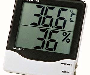 Termoigrometro digitale DT97 con doppio display+offset di umidità e temperatura.