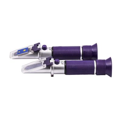 Rifrattometro portatile Mod. 103 per analisi del miele con coperchio e custodia inclusi.